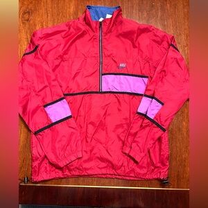 Vintage Nike 90's  Neon fuchsia
 half zip windbreaker pullover